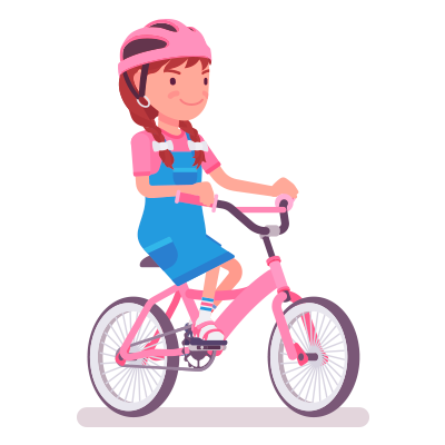 Montando (para bici - caballo, etc)