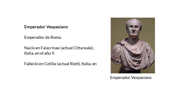 Emperador Vespasiano