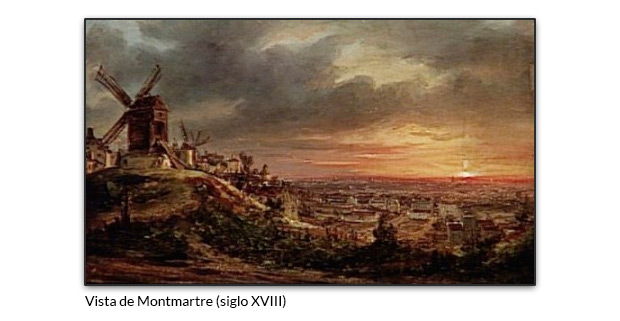 Vista de Montmartre (siglo XVIII)
