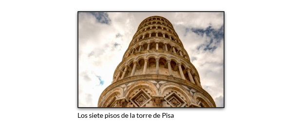Los siete pisos de la torre de Pisa